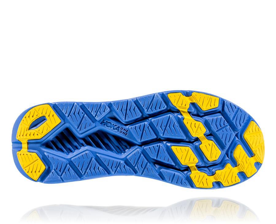 Hoka One One Mens Running Shoes - Rincon - Grey/Blue - XVAR06728